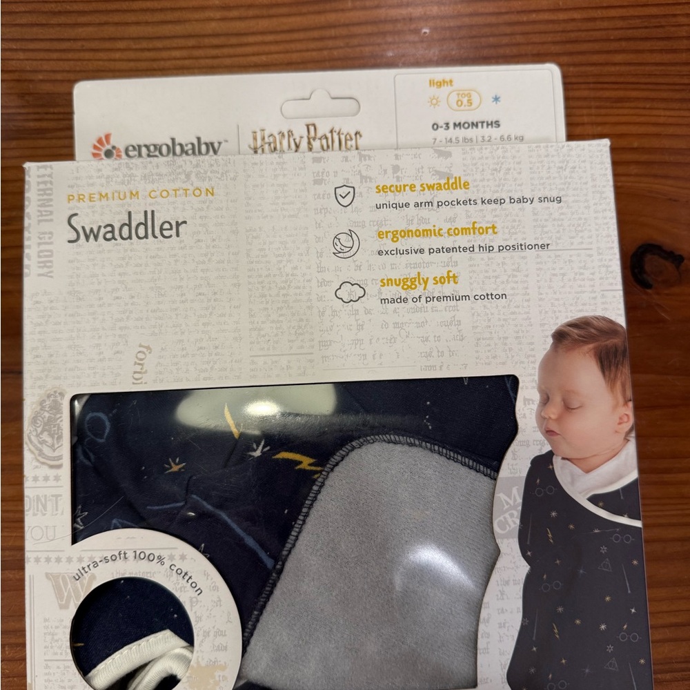 Ergobaby Harry Potter Swaddler - Navy and Gray